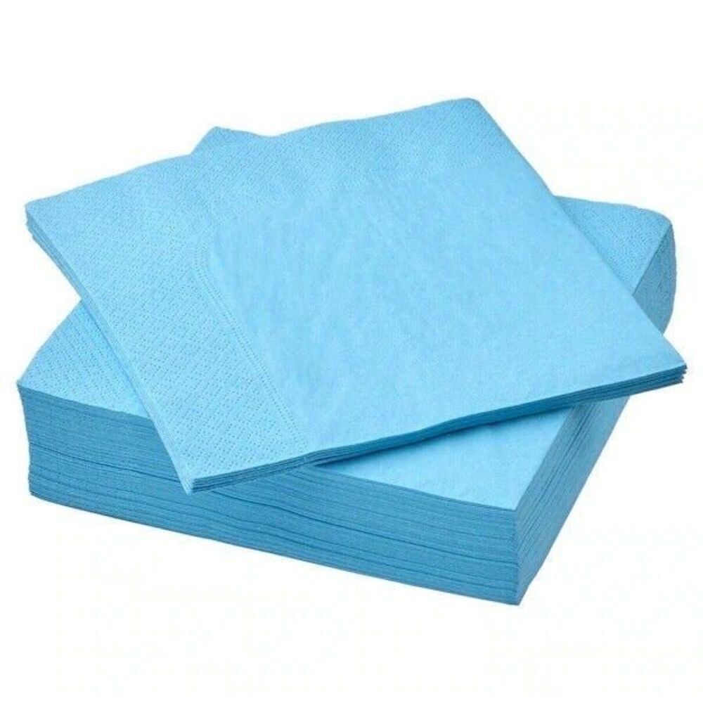 IKEA FANTASTISK Paper Napkins 15 ¾x15 ¾‎ " Blue/50 Pack